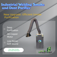 Nouvel extracteur de fumée de soudage industriel portable, purificateur de fumée, efficacité de filtration de 95 %, débit d'air de 1100 CFM, construction métallique, faible volume