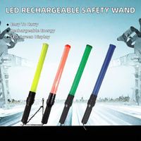 Bâton de signalisation LED rechargeable pour aéroport, pour le contrôle de la circulation et la direction en cas d'évacuation d'urgence, portable