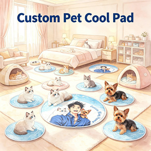 Tapis rafraîchissant pour animaux de compagnie, 3 cm d'épaisseur, gel auto-refroidissant, imperméable, pour chats d'intérieur, chiens de petite et moyenne taille, utilisation estivale - Product Image 1