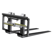 Godet à grappin à double cylindre robuste pour tracteur compact, capacité de 2 à 3 tonnes, accessoire de chariot élévateur pour la manutention de camions et de marchandises