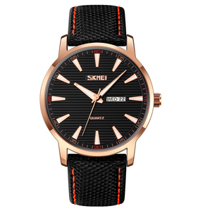 SKMEI-Reloj de negocios para hombre, cronógrafo de cuarzo resistente al agua, con correa superior, de marcha atrás, 9303 - Product Image 2