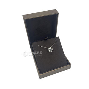 Caja de Joyería de Fábrica, Caja Magnética con Tapa para Empaque de Joyería, Pulseras, Collares, Anillos y Aretes, Personalizada con Papel y Cuero Sintético - Product Image 3