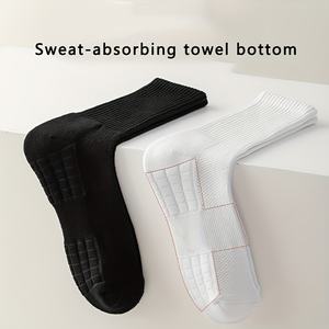 Chaussettes de sport mi-mollet personnalisées à séchage rapide, respirantes, en jacquard brodé, pour le basketball - Product Image 5