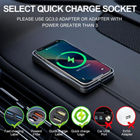 Chargeur Sans Fil 15W, Station de Recharge Inductive pour Voiture, Tapis de Chargement Sans Fil Antidérapant pour Voiture pour iPhone 16 15