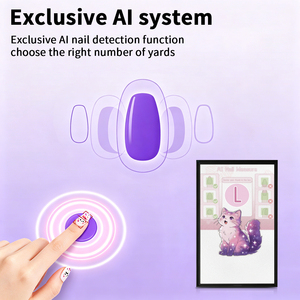 Version améliorée de la machine distributrice d'autocollants pour ongles en libre-service pour l'art des ongles personnalisé et les entreprises de <span class=keywords><strong>manucure</strong></span> commerciales - Product Image 4