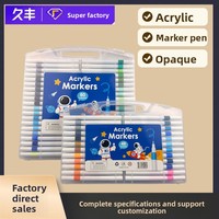 [Direct Usine] Ensemble de Marqueurs Stylo en Plastique Acrylique - Papeterie Créative Portable Spéciale Étudiant pour Dessin et Graffiti