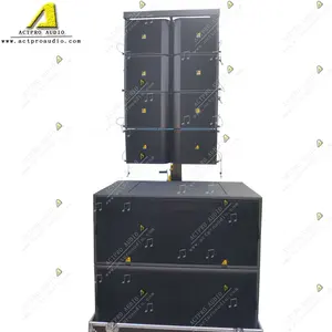 Pro Pa Speaker KR210 Powered Dual 10 inch Line Array K2 Cabinet Speaker Long Throw Speaker SB28 18'' Sub Bass