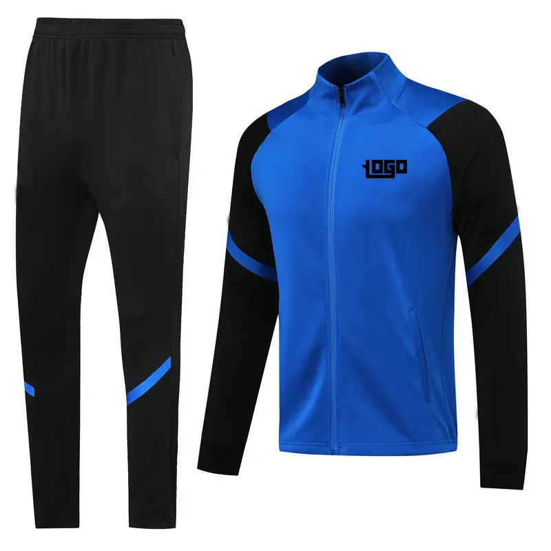 New season customize soccer team tracksuit adult size soccer tracksuit wholesale on sale