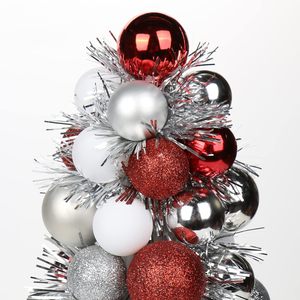 Albero <span class=keywords><strong>di</strong></span> <span class=keywords><strong>Natale</strong></span> a Cono Piccolo <span class=keywords><strong>di</strong></span> Lusso Fatto a Mano, con Palline Infrangibili in Plastica e Ghirlande, Decorazioni Natalizie per Casa e Feste - Vendita Calda - Product Image 3