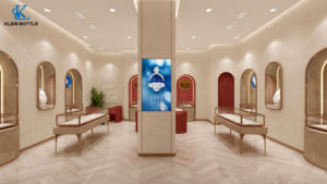 Exhibición de joyería de lujo Diseño interior exquisito Iluminación LED La moda cumple con la función Exhibición de piezas de exhibición Premium - Product Image 6