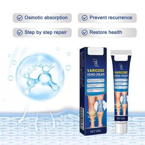 Crème pour les varices OEM personnalisée, crème apaisante pour les <span class=keywords><strong>jambes</strong></span> bleues, soulagement de la douleur et de l'enflure, réparation, massage, soin de la peau, crème pour les <span class=keywords><strong>jambes</strong></span> à base de plantes - Product Image 2