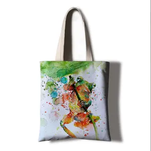 Custom Your Own Shopping Bags Canvas Cotton Tote Bag Blank Calico Shopper Cotton Bags With Logo Printed