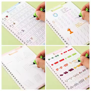 Montessori in età prescolare apprendimento del libro attività del bambino scrittura a mano pratica lettera <span class=keywords><strong>alfabeto</strong></span> e numero di carta di taglio per i bambini - Product Image 4