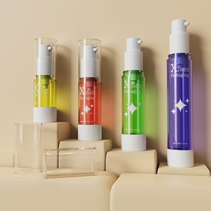 Xinde कस्टम रंग 10 मिलीलीटर 15 मिली 20 मिली 30 मिलीलीटर पालतू प्लास्टी लोशन पंप बोतल प्लास्टिक पंप बोतल त्वचा देखभाल सीरम प्लास्टिक कॉस्मेटिक बोतल - Product Image 1
