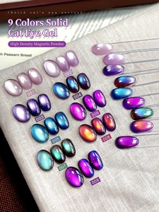 9 Colors Patting Glue Smudge Canned High Saturation Water Base Liquid UV <b>Gel</b> <b>Nail</b> Polish Eco-Friendly Salon Use DIY Easy Long - Product Image 3