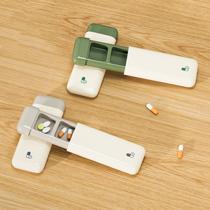 Xách Tay 3 Ngăn hộp thuốc Dispenser thân thiện với môi nhỏ Pull-out Pill trường hợp Organizer cho du lịch hàng ngày - Product Image 5