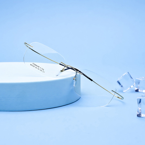 DOISYER in titanio per occhiali <span class=keywords><strong>con</strong></span> Logo personalizzato <span class=keywords><strong>con</strong></span> marchi alla moda stampano occhiali ottici senza montatura - Product Image 1