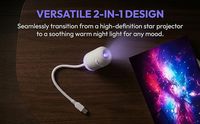 Mini projecteur ciel étoilé, lampe d'ambiance rechargeable par USB, lampe de chevet moderne minimaliste, vente en gros OEM, directement de l'usine