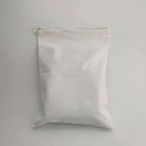 2023 Newest Custom Cotton Canvas Zipper Bag for Handbag Packing Cotton Dust Bag Gift Bag
