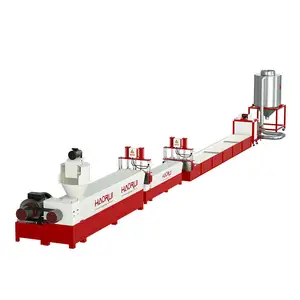 Single-Screw Plastic Granulator Machine New Condition PET Pelletizing Recycling Equipment with Core Gearbox Components