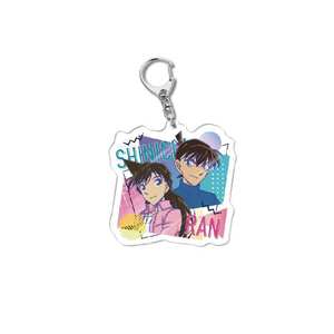 Nuevos diseños Anime japonés Detective <span class=keywords><strong>Conan</strong></span> llavero personalizado doble cara acrílico figura llavero - Product Image 3