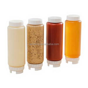 Dispensador de Salsas FIFO, Botella de Plástico PE para Salsas como <span class=keywords><strong>Ketchup</strong></span>, Mayonesa y Sirope, Ideal para Restaurantes de Comida Rápida, Cafeterías y Cocinas - Product Image 1
