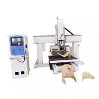 Routeur de travail du bois 4 axes pour PLC Syntec avec broche de 9,0 kW pour chaises en contreplaqué courbé et fabrication de moules 3D