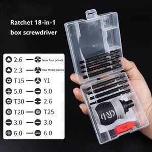C.R.I Multi-<b>Bit</b> <b>Screwdriver</b> <b>Set</b> With Interchangeable Chrome <b>Bits</b> Anti-Slip Handle Plastic Body 6-Piece Tool Kit - Product Image 5