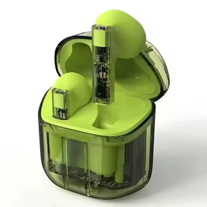 หูฟังคริสตัลตัดเสียงรบกวนสำหรับเล่นเกม TW หูฟังแบบเสียบในหูหูฟังแบบใส LED หูฟังไร้สาย YX06หูฟังอินเอียร์ - Product Image 3