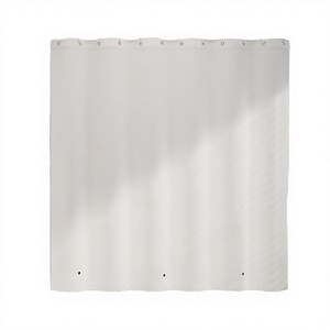 Cortina de Ducha Industrial <span class=keywords><strong>Poposa</strong></span>, 72 x 72, Impermeable, Transparente, de PEVA, No Tóxica, Inodora, con Anillos Metálicos Resistentes a la Oxidación y a las Manchas - Product Image 4