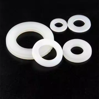 Rondelle plate en plastique nylon blanche bon marché personnalisée Offre Spéciale DIN125 M8 M10 PTFE POM Rondelle plate en plastique