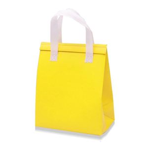 Sac de livraison isotherme réutilisable et recyclable avec logo personnalisé, sac isotherme non tissé pour l'emballage de thé à bulles, de gâteaux et de plats à emporter - Product Image 1