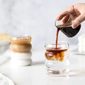 Tazza in Vetro a Spirale Caterpillar, Ecologica, Resistente alle Alte Temperature, Senza Manici e Coperchio, Stile Cinese per Tè al Latte, Caffè, <span class=keywords><strong>Acqua</strong></span> - Product Image 5