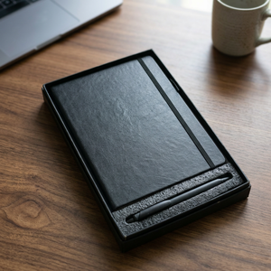 Agenda de voyage professionnel en cuir PU souple de haute qualité, avec feuilles mobiles, emplacement pour stylo intégré, sangle magnétique et bande élastique 5 - Product Image 3