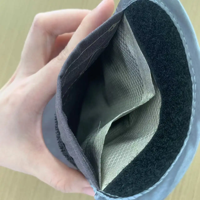 New Desinge Bag Stainless Steel Fiber Copper Nickel Lining Bag Faraday RFID Phone Bag