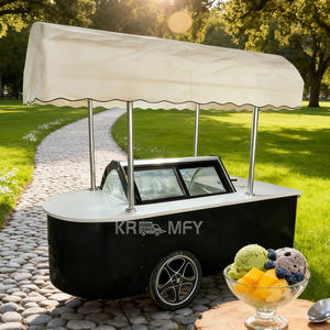 Chariot mobile de confiserie en métal pour les vacances d'été 2025, art métallique, crème glacée, accessoires de présentation d'événements - Product Image 5