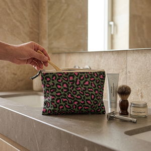 Bolsa de Maquillaje de Piel Sintética con Relieve, Portátil, con Cierre, para Guardar Brochas de Maquillaje, para Venta al por Mayor y Minorista de Productos de Belleza - Product Image 1