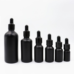 ขวดน้ำมันหอมระเหยแบบหยด ขนาด 1 ออนซ์ 2 ออนซ์ 4 ออนซ์ 15 มล. 30 มล. 60 มล. 120 มล.  ขวดแก้วสีดำขุ่นแบบด้าน พร้อมกล่อง  แบบปั๊มร้อน - Product Image 5