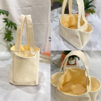 Sac panier en toile de coton personnalisé sac fourre-tout blanc à la mode petit grand sac fourre-tout en toile vierge personnalisé avec poches latérales