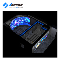 Simulateur de cinéma VR Jamma V0102 7d/9d avec mouvement, pulvérisation d'air, contact des jambes et vibration pour sièges de cinéma de parc d'attractions (en métal)