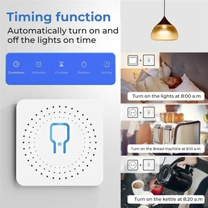 Interrupteur intelligent Wi-Fi Tuya DIY 16A 433Mhz DC 15-250 AC100-250V, automatisation domestique, mini-<span class=keywords><strong>relais</strong></span> pour Alexa - Product Image 4