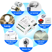 Module de relais intelligent Wi-Fi ZP avec télécommande sans fil RF 433 MHz, contrôle AC/DC 12V 24V 48V, 2 canaux, temporisation, 10A, compatible Alexa Google Home et apprentissage