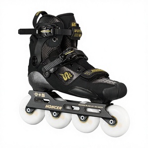 Patins à roulettes de slalom professionnels en fibre de carbone OEM pour adultes et enfants, légers, pour la course en freestyle et la compétition, réglables - Product Image 1