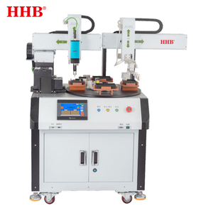 Máquina Atornilladora Rotativa Automática HHB con Manipulador de Descarga, Robot de Plataforma Giratoria de 4 Estaciones para Línea de Producción - Product Image 1