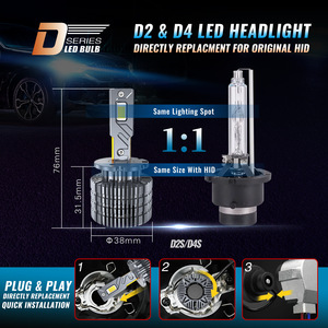 Cắm chơi D1S <span class=keywords><strong>D2S</strong></span> D4S D3S D8S Led Đèn Pha Bóng đèn 42 Wát 4500lm CANBUS D Series LED 1:1 ánh sáng thiết kế với <span class=keywords><strong>Xenon</strong></span> D1S <span class=keywords><strong>D2S</strong></span> D3D D4 LED - Product Image 4