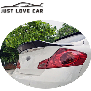 Justlovecar R Phong Cách Spoiler Cho 2007 2010 2014 Infiniti G25 G35 <span class=keywords><strong>G37</strong></span> Q40 4DR Sedan ABS Xe Phía Sau Thân Nắp Mái Spoiler Cánh - Product Image 2