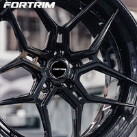 Roues en fibre de carbone chromées concaves forgées FORTRIM 5x114.3 5x112 5x130 19 20 21 22 24 26 pouces pour Audi A3 S6 A3 bmw F10 E90