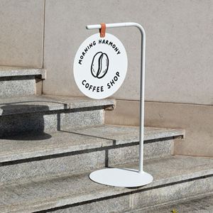 Açık ayrılabilir zemin ayakta ekran kartı, asılı işareti, çift taraflı logo özelleştirme - Product Image 1