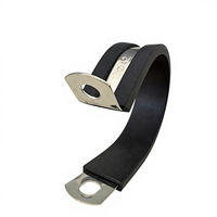 Collier de serrage pour tuyau avec doublure en caoutchouc néoprène NBR silicone, bande W1 W4, 15mm 20mm, clip à vis sans fin pour conduite d'admission d'air