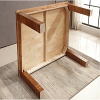 Vente directe d'usine, table à manger extensible en bois au design moderne pour appartements et villas